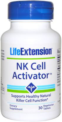 Life Extension, NK Cell Activator, 30 Veggie Tabs ,والصحة، والانفلونزا الباردة والفيروسية، ونظام المناعة