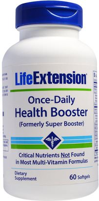 Life Extension, Once Daily Health Booster, 60 Softgels ,الفيتامينات، الفيتامينات