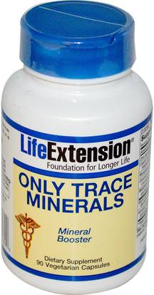Life Extension, Only Trace Minerals, 90 Veggie Caps ,والملاحق، والمعادن، والمعادن النزرة