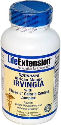 Life Extension, Optimized African Mango Irvingia, 120 Veggie Caps ,والصحة، والنظام الغذائي