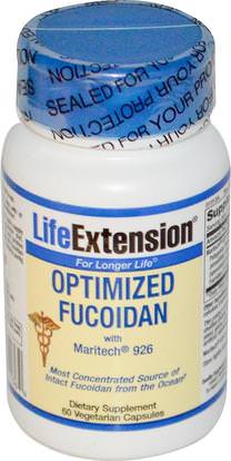 Life Extension, Optimized Fucoidan, 60 Veggie Caps ,المكملات الغذائية، الطحالب المختلفة، فوكويدان (البني فوكوكسانثين الأعشاب البحرية)