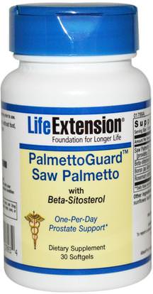 Life Extension, PalmettoGuard Saw Palmetto, 30 Softgels ,الصحة، الرجال، البروستاتا