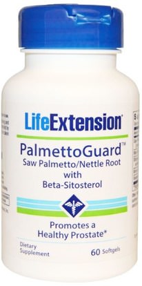 Life Extension, PalmettoGuard Saw Palmetto/Nettle Root with Beta-Sitosterol, 60 Softgels ,الصحة، الرجال