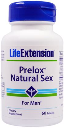 Life Extension, Prelox, Natural Sex For Men, 60 Tablets ,الصحة، الرجال