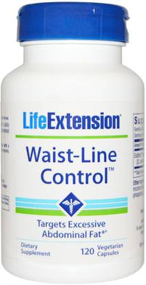 Life Extension, Waist Line Control, 120 Veggie Caps ,والصحة، والنظام الغذائي