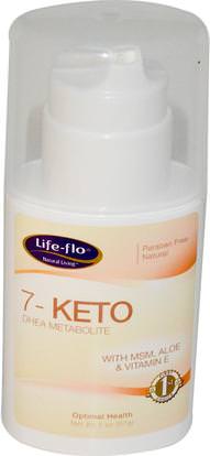 Life Flo Health, 7-Keto, DHEA Metabolite, 2 oz (57 g) ,المكملات الغذائية، 7-كيتو، ديا