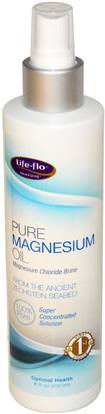 Life Flo Health, Pure Magnesium Oil, 8 oz (237 ml) ,المكملات الغذائية، والمعادن، وكلوريد المغنيسيوم