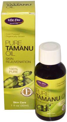 Life Flo Health, Pure Tamanu Oil, 1 fl oz (30 g) ,الصحة، المرأة، الجلد، زيت تامانو