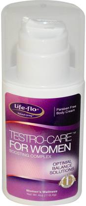 Life Flo Health, Testro-Care for Women, 4 oz (113.4 g) ,والصحة، والنساء، وانقطاع الطمث
