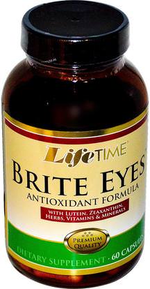 Life Time, Brite Eyes, Antioxidant Formula, 60 Capsules ,والرعاية الصحية، والعناية بالعيون، والرعاية الرؤية، والرؤية