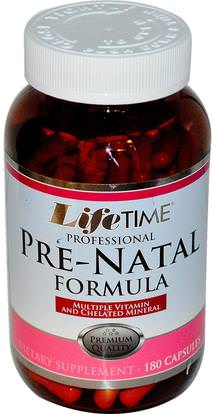 Life Time, Professional Pre-Natal Formula, 180 Capsules ,الفيتامينات، الفيتامينات