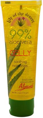 Lily of the Desert, 99% Aloe Vera Gelly, 4 oz (114 g) ,حمام، الجمال، الألوة فيرا كريم محلول هلام