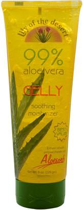 Lily of the Desert, 99% Aloe Vera Gelly, 8 oz (228 g) ,حمام، الجمال، الألوة فيرا كريم محلول هلام
