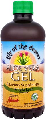 Lily of the Desert, Aloe Vera Gel, Whole Leaf, 32 fl oz (946 ml) ,حمام، الجمال، الألوة فيرا كريم محلول هلام