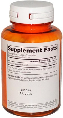 Herb-sa Dr. Mercola, Liposomal Vitamin C, 1,000 mg, 60 Licaps Capsules