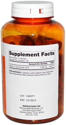 Herb-sa Dr. Mercola, Liposomal Vitamin C, 180 Capsules