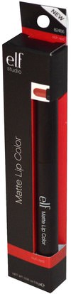 شفاه E.L.F. Cosmetics, Matte Lip Color, Rich Red, 0.05 oz (1.4 g)