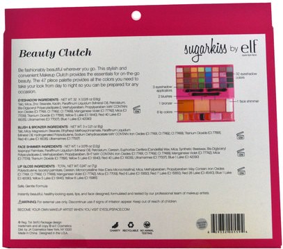 الشفاه، العيون E.L.F. Cosmetics, Beauty Clutch, 1.85 oz (52.8 g)