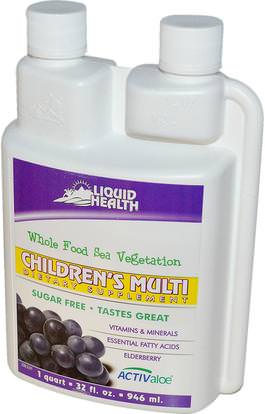Liquid Health Products, Childrens Multi, 32 fl oz (946 ml) ,الفيتامينات، الفيتامينات المتعددة، الأطفال الفيتامينات المتعددة، الفيتامينات السائلة