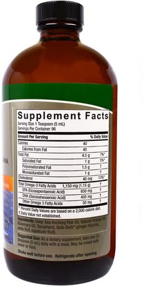Herb-sa Natures Answer, Liquid Omega-3, Deep Sea Fish Oil EPA/DHA, Natural Orange Flavor, 16 fl oz (480 ml)