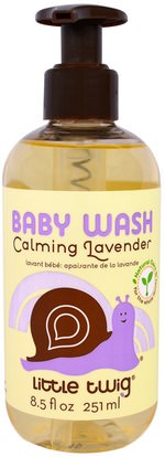 Little Twig, Baby Wash, Calming Lavender, 8.5 fl oz (251 ml) ,الأطفال الصحة، حمام الاطفال، هلام الاستحمام، الاطفال غسل الجسم، استحمام الطفل هلام