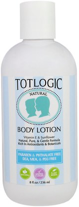 Logic Products, TotLogic, Body Lotion, Original Scent, 8 fl oz (236 ml) ,حمام، الجمال، غسول الجسم، العناية بالبشرة