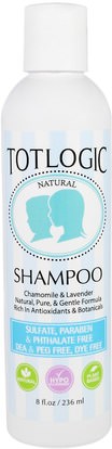 Logic Products, TotLogic, Shampoo, 8 fl oz (236 ml) ,حمام، الجمال، الشعر، فروة الرأس، الشامبو، مكيف
