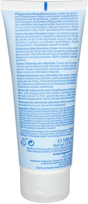 Logona Naturkosmetik, Baby Moisture Cream, Calendula, 3.4 fl oz (100 ml) ,حمام، الجمال، يهتم الجسم، غسول الجسم، إمرأة، لوسيون