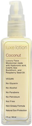 LuxeBeauty, Luxe Lotion, Luxury Face, Coconut, 2 fl oz (59 ml) ,الجمال، العناية بالوجه، سف العناية بالوجه