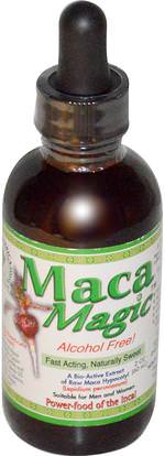 Maca Magic, A Bio-Active Extract of Raw Maca Hypocotyl, Alcohol Free, 2 oz (60 ml) ,المكملات الغذائية، أدابتوغن