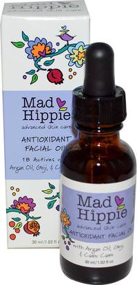Mad Hippie Skin Care Products, Antioxidant Facial Oil, 1.02 fl oz (30 ml) ,حمام، الجمال، أرجان، العناية بالوجه، فيتامين، c