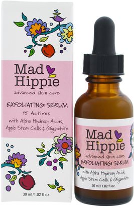 Mad Hippie Skin Care Products, Exfoliating Serum, 1.02 fl oz (30 ml) ,المكملات الغذائية، الميلاتونين، فيتامين ج
