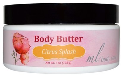 Madre Labs, Body Butter, Citrus Splash, Moisturizing with Argan & Marula Oils + Shea Butter, 7 oz. (198 g) ,والصحة، والجلد، والزبدة الجسم، حمام، الجمال، المستحضرات أرغان والزبدة