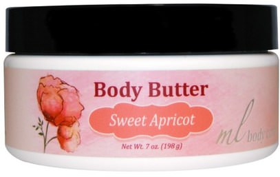 Madre Labs, Body Butter, Sweet Apricot, Moisturizing with Argan & Marula Oils + Shea Butter, 7 oz. (198 g) ,والصحة، والجلد، والزبدة الجسم، حمام، الجمال، المستحضرات أرغان والزبدة