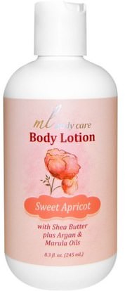 Madre Labs, Body Lotion, Sweet Apricot, Moisturizing with Argan & Marula Oils + Shea Butter, 8.3 fl. oz. (245 mL) ,حمام، الجمال، المستحضرات أرغان والزبدة، مختبرات مادر العناية بالجسم