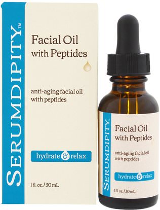 Madre Labs, Serumdipity, Anti-Aging Facial Oil with Peptides, Anti-Wrinkle Skin Care, 1 fl. oz. (30 mL) ,مادر مختبرات العناية بالوجه، الجمال، نوع البشرة مكافحة الشيخوخة الجلد