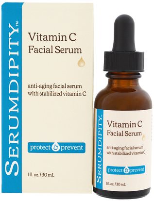 Madre Labs, Serumdipity, Vitamin C Facial Serum, Antioxidant-Rich Skin Care, 1 fl. oz. (30 ml) ,مادر مختبرات العناية بالوجه، الجمال، نوع البشرة مكافحة الشيخوخة الجلد