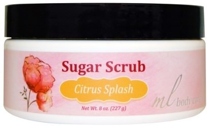 Madre Labs, Sugar Scrub, Citrus Splash, Gentle Exfoliator with Argan & Marula Oils + Shea Butter, 8 oz. (227 g) ,حمام، الجمال، بدن، الدعك، أرجان، حمام