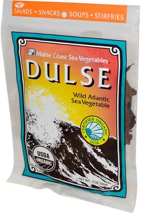 Maine Coast Sea Vegetables, Dulse, Wild Atlantic Sea Vegetable, 2 oz (56 g) ,الطعام، التوابل و التوابل، دولز