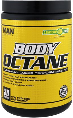 MAN Sport, LLC, Body Octane, Lemon Lime, 11.22 oz (318 g) ,والصحة، والطاقة، والرياضة