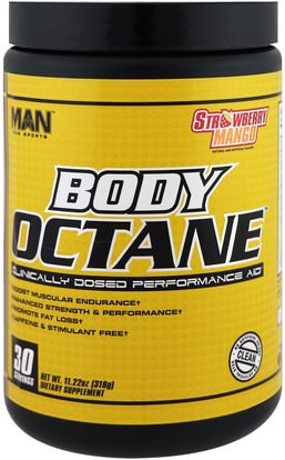 MAN Sport, LLC, Body Octane, Strawberry Mango, 11.22 oz (318 g) ,والصحة، والطاقة، والرياضة