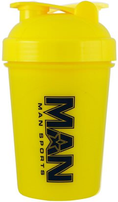 MAN Sport, LLC, Shorty Shaker, Yellow, 16 oz ,الرياضة، المنزل