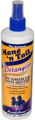 Mane n Tail, Detangler Spray, 12 fl oz (355 ml) ,حمام، الجمال، الشعر، فروة الرأس، الشامبو، مكيف، مكيفات