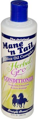 Mane n Tail, Herbal Gro Conditioner, 12 fl oz (355 ml) ,حمام، الجمال، الشعر، فروة الرأس، الشامبو، مكيف، مكيفات
