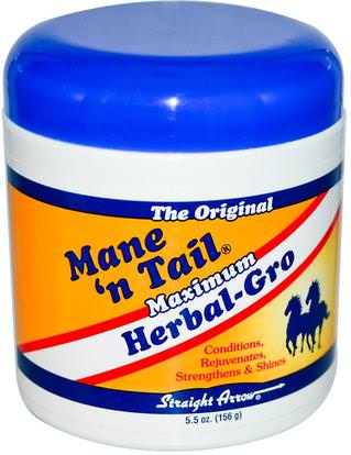 Mane n Tail, Maximum Herbal-Gro, 5.5 oz (156 g) ,حمام، الجمال، الشعر، فروة الرأس، الشامبو، مكيف، مكيفات