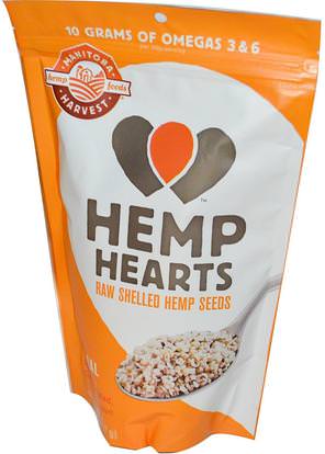 Manitoba Harvest, Hemp Hearts, Raw Shelled Hemp Seeds, 8 oz (227 g) ,المكملات الغذائية، إيفا أوميجا 3 6 9 (إيبا دا)، منتجات القنب، قصف بذور القنب