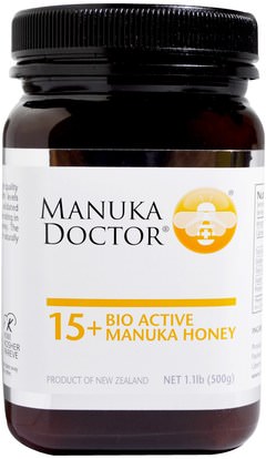 Manuka Doctor, 15+ Bio Active Manuka Honey, 1.1 lb (500 g) ,الطعام، العسل، مانوكا العسل