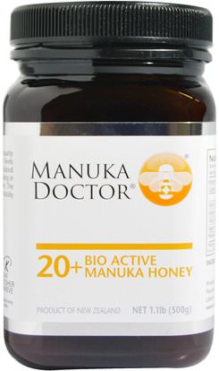 Manuka Doctor, 20+ Bio Active Manuka Honey, 1.1 lb (500 g) ,الطعام، العسل، مانوكا العسل