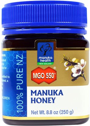 Manuka Health, MGO 550+, Manuka Honey, 8.8 oz (250 g) ,الغذاء، المحليات، العسل
