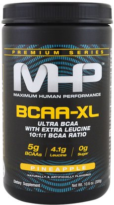 Maximum Human Performance, LLC, Premium Series, BCAA-XL, Pineapple, 10.6 oz (300 g) ,والصحة، والطاقة، والمكملات الغذائية، والأحماض الأمينية، بكا (سلسلة متفرعة من الأحماض الأمينية)